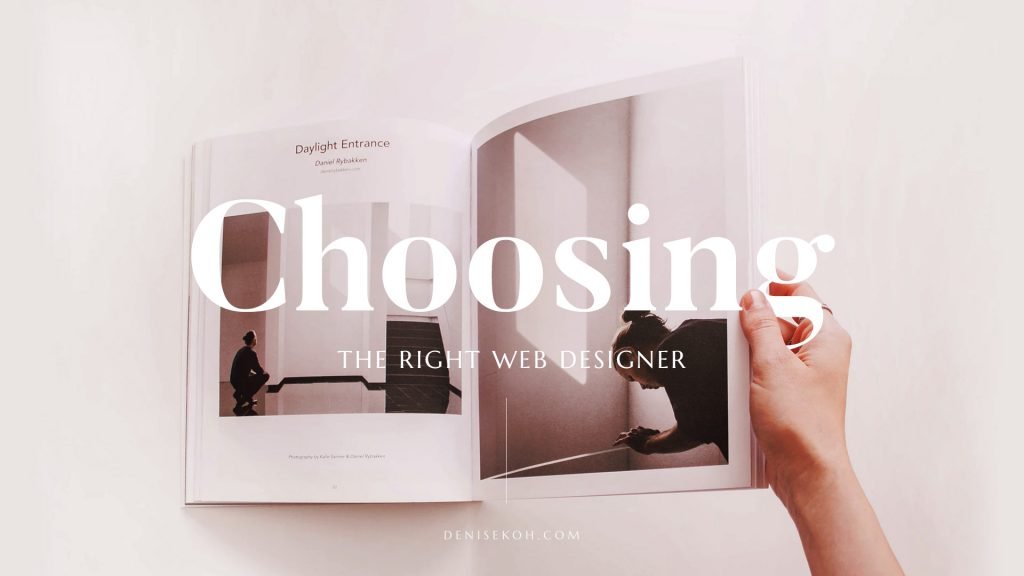 Choosing the right web designer